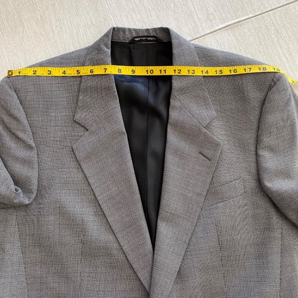 Christian Dior Vintage Monsieur Mens Blazer Size 40R * Black Gray - Picture 12 of 13